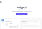 MySigMail. Générateur de signature pour vos emails libre et gratuit 1