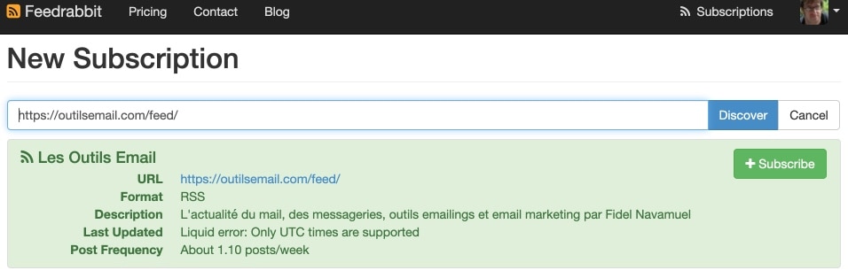 flux rss par mail