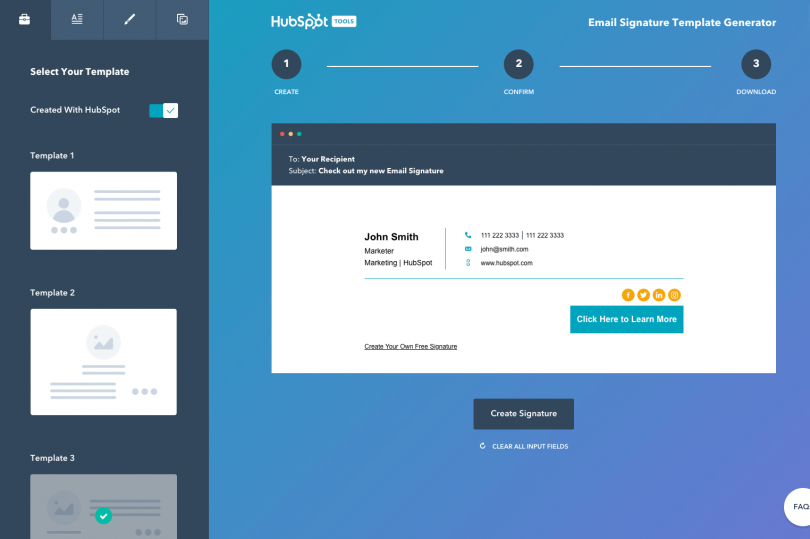 Hubspot Email Generator. Créez une signature mail ...