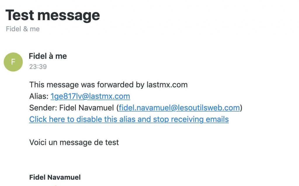 Alias mail