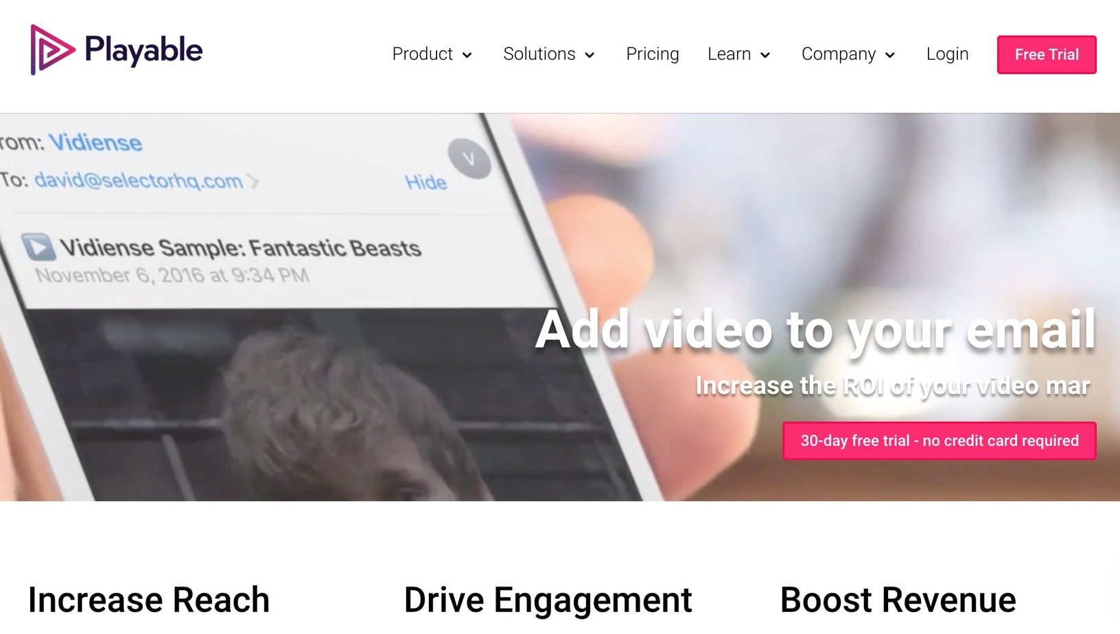video dans email