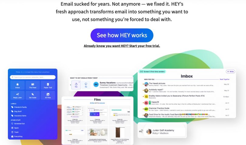 Hey. Un nouveau client mail révolutionnaire 1