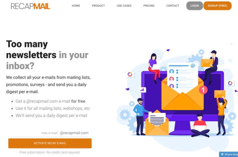 Recapmail. Rassemblez toutes vos newsletters dans un recapitulatif par mail 1