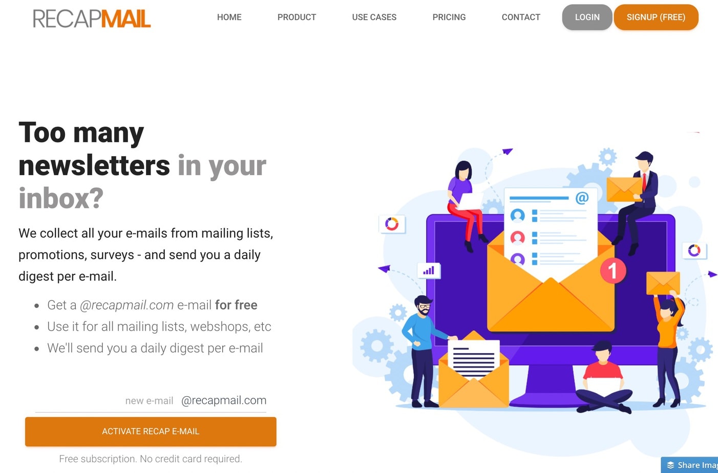 Recapmail. Rassemblez toutes vos newsletters dans un recapitulatif par mail 1