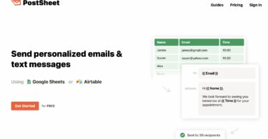 PostSheet. Envoyer des mails personnalisés à partir d'un tableur 1