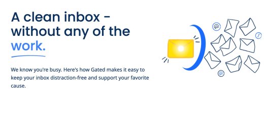 Gated. Soutenez une bonne cause à chaque fois que vous utilisez le courrier électronique. 1