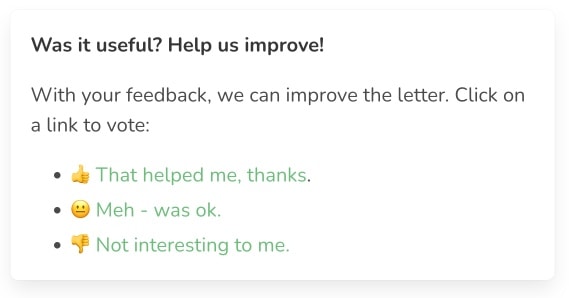 Obtenir un feedback