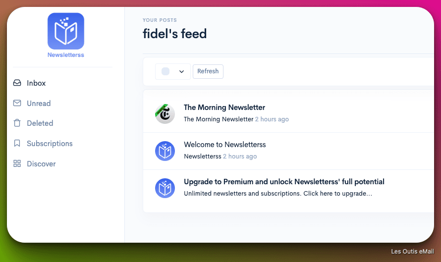 Lecteur de newsletters