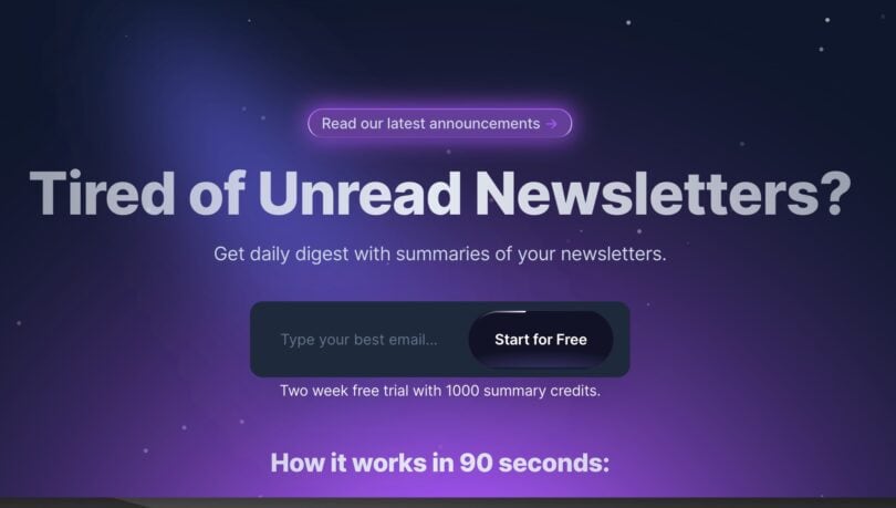 summate résume les newsletters
